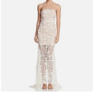 Strapless Sheath Lace Dress